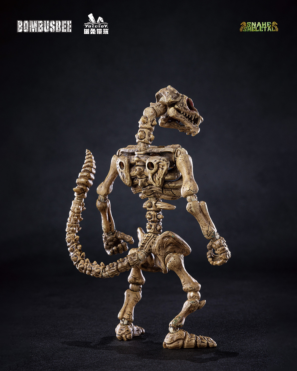 YOTOTOY SNAKE SKELETAL 1/12 SCALE ACTION FIGURE TRIPLE UNIT BUNDLE