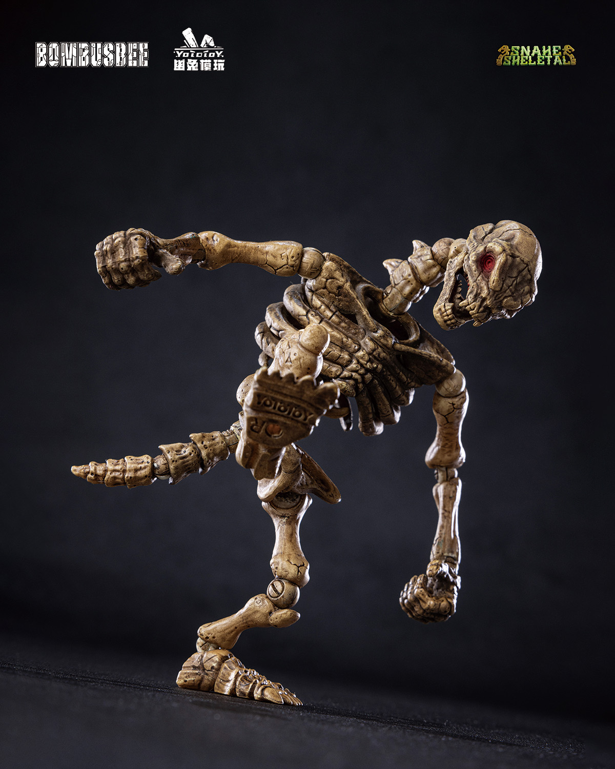 YOTOTOY SNAKE SKELETAL 1/12 SCALE ACTION FIGURE TRIPLE UNIT BUNDLE