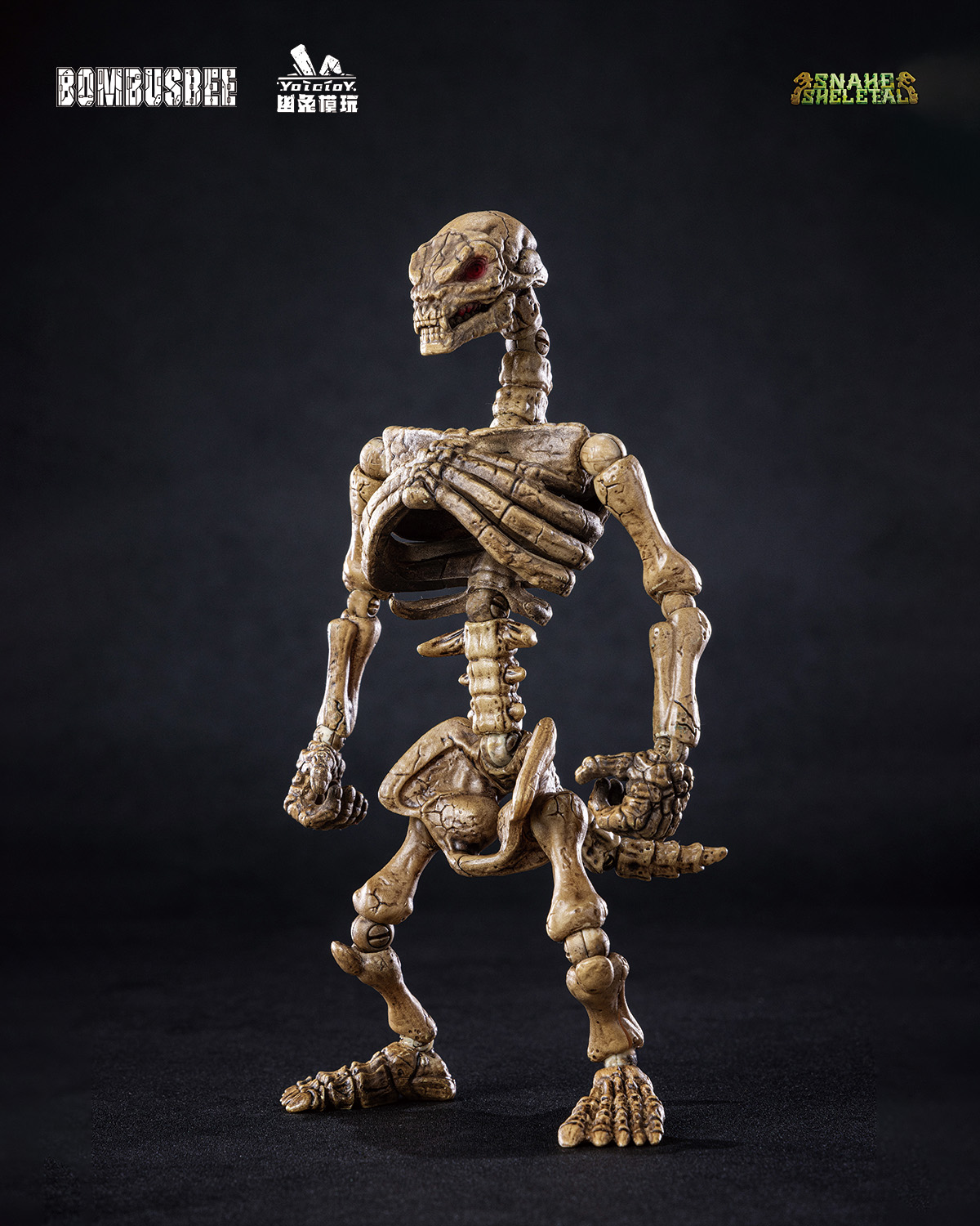 YOTOTOY SNAKE SKELETAL 1/12 SCALE ACTION FIGURE TRIPLE UNIT BUNDLE