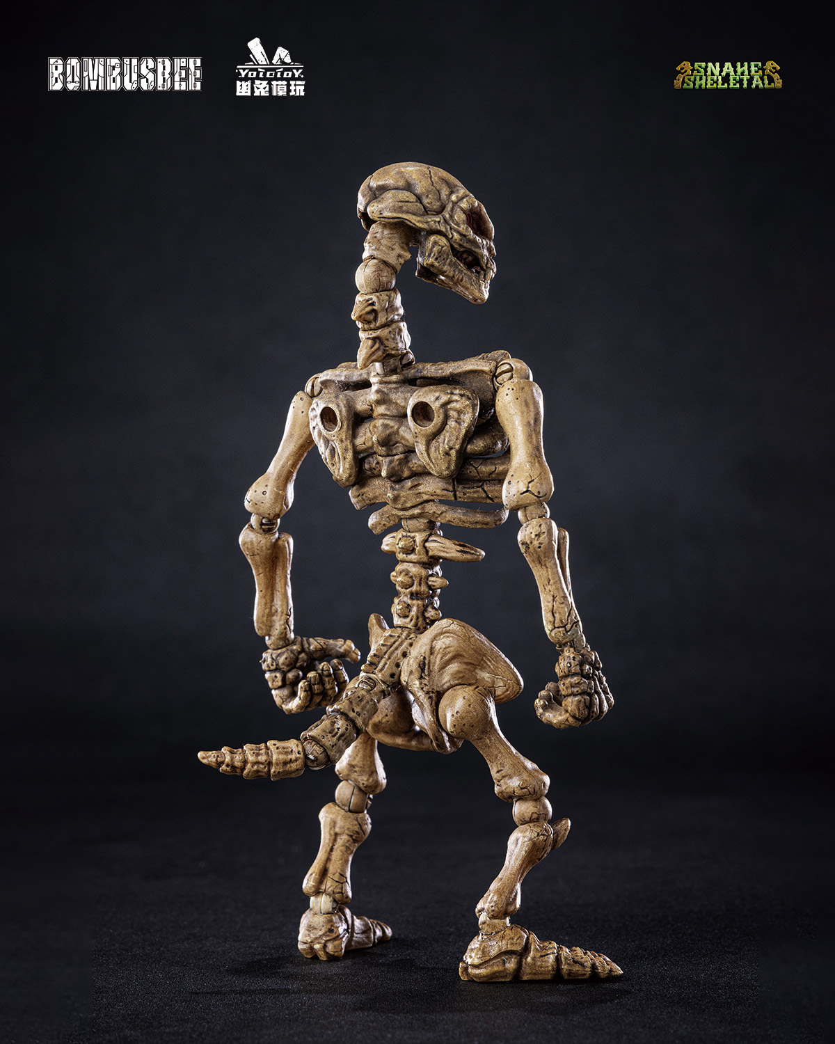 YOTOTOY SNAKE SKELETAL 1/12 SCALE ACTION FIGURE TRIPLE UNIT BUNDLE