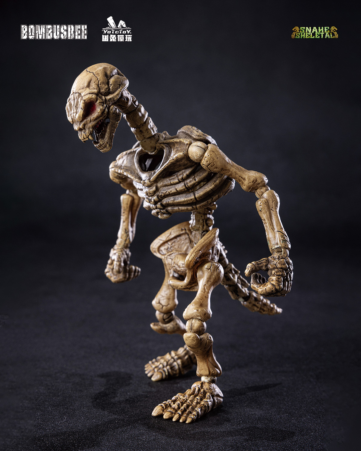 YOTOTOY SNAKE SKELETAL 1/12 SCALE ACTION FIGURE TRIPLE UNIT BUNDLE