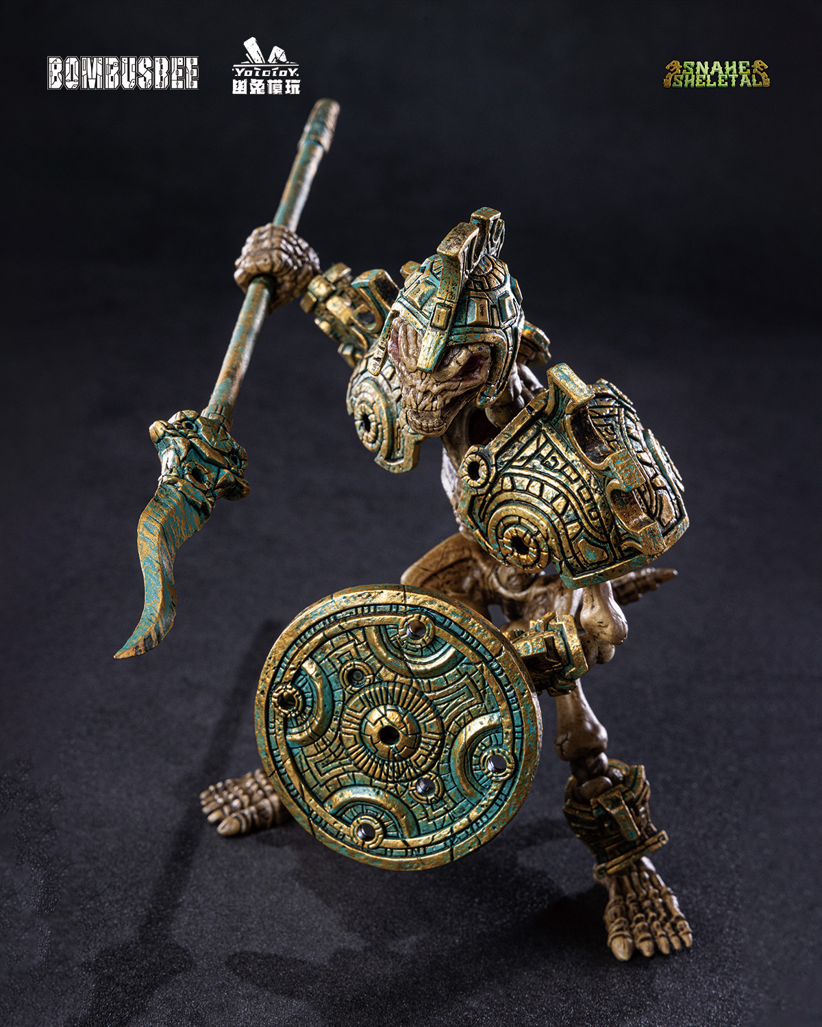 YOTOTOY SNAKE SKELETAL 1/12 SCALE ACTION FIGURE TRIPLE UNIT BUNDLE