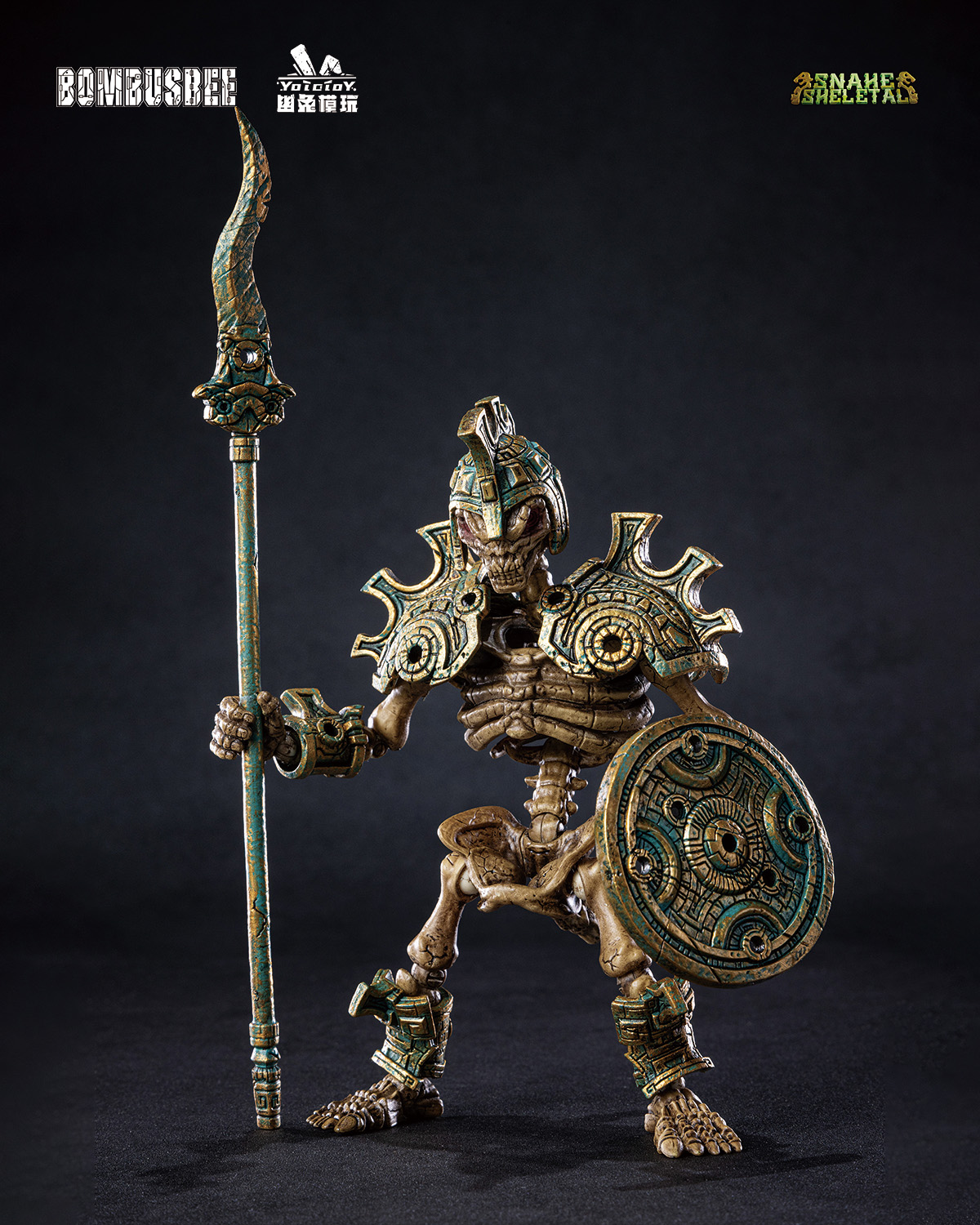 YOTOTOY SNAKE SKELETAL 1/12 SCALE ACTION FIGURE TRIPLE UNIT BUNDLE