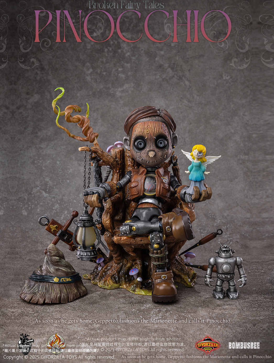 GIYORZILLA TOYS BROKEN FAIRY TALES PINOCCHIO 1/6 SCALE ACTION FIGURE