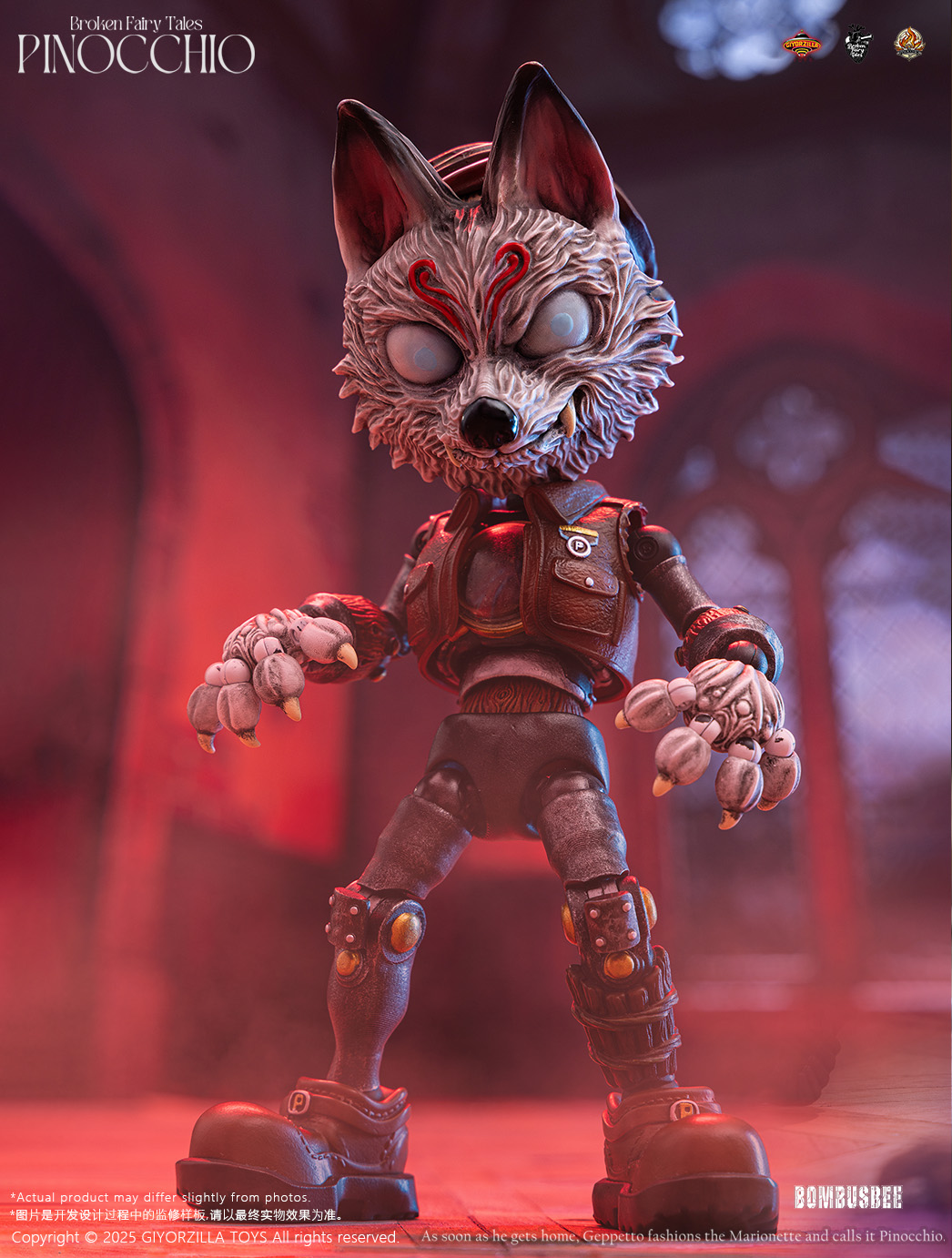 GIYORZILLA TOYS BROKEN FAIRY TALES PINOCCHIO 1/6 SCALE ACTION FIGURE MASK ACCESSORY PACK
