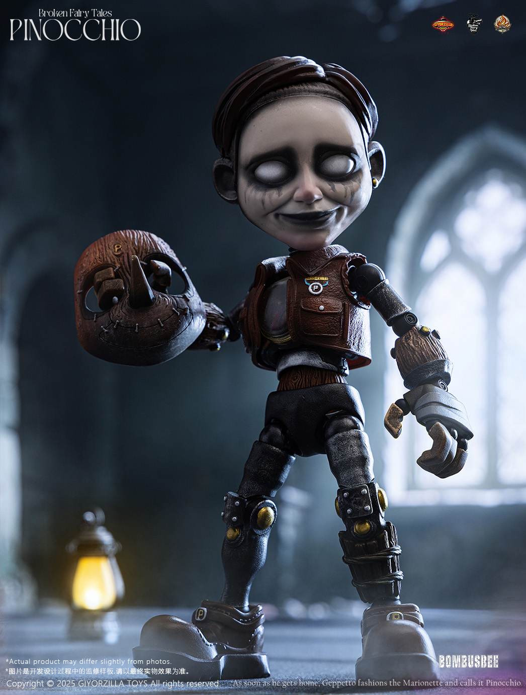 GIYORZILLA TOYS BROKEN FAIRY TALES PINOCCHIO 1/6 SCALE ACTION FIGURE MASK ACCESSORY PACK