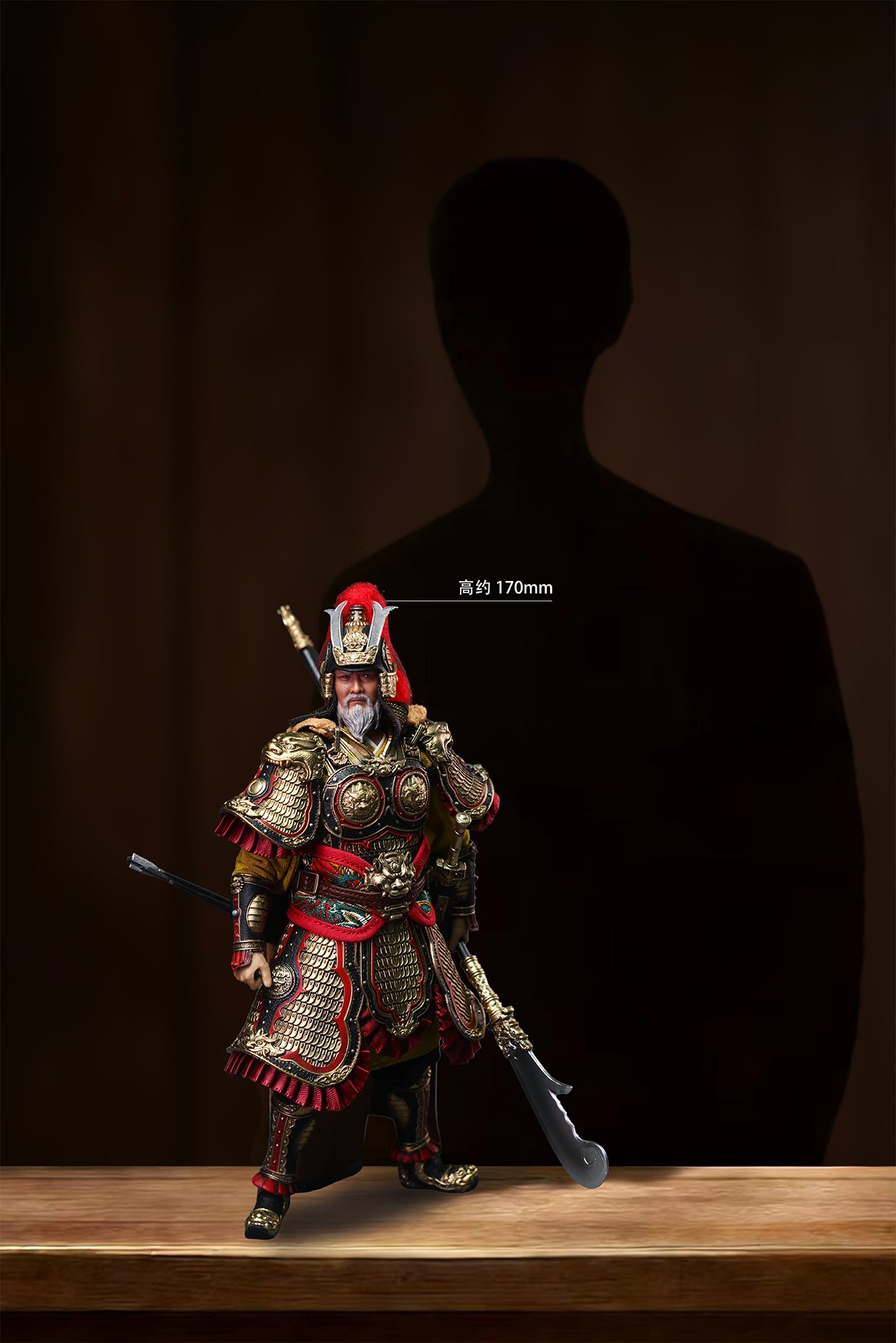 303TOYS POCKET THREE KINGDOMS NO.SG005A HUANG ZHONG 1/12 SCALE ACTION FIGURE