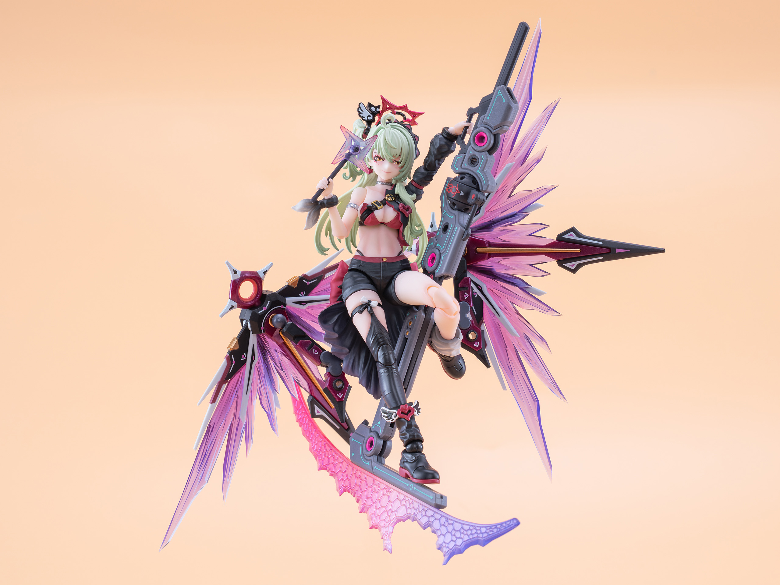 CIYUANJUXIANG(EXSSRION) DEMONIC MUSIC ANGEL HOSHIKAWA NECO 1/12 SCALE ACTION FIGURE (GREEN HAIR VER.)