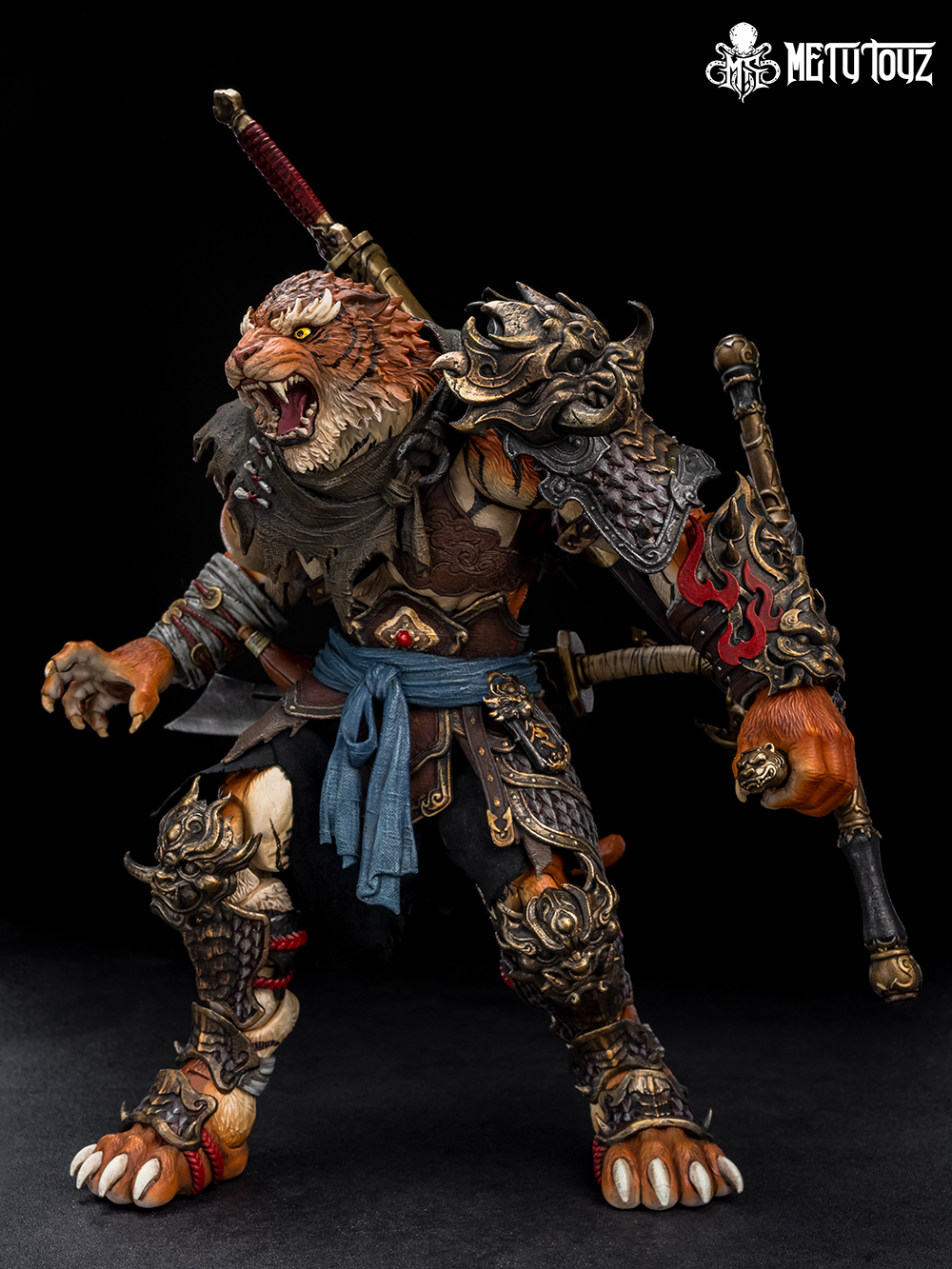 METY TOYZ ADVENTURER'S WORLD SERIES TIGER VANGUARD JINSHAN JUN 1/10 SCALE ACTION FIGURE