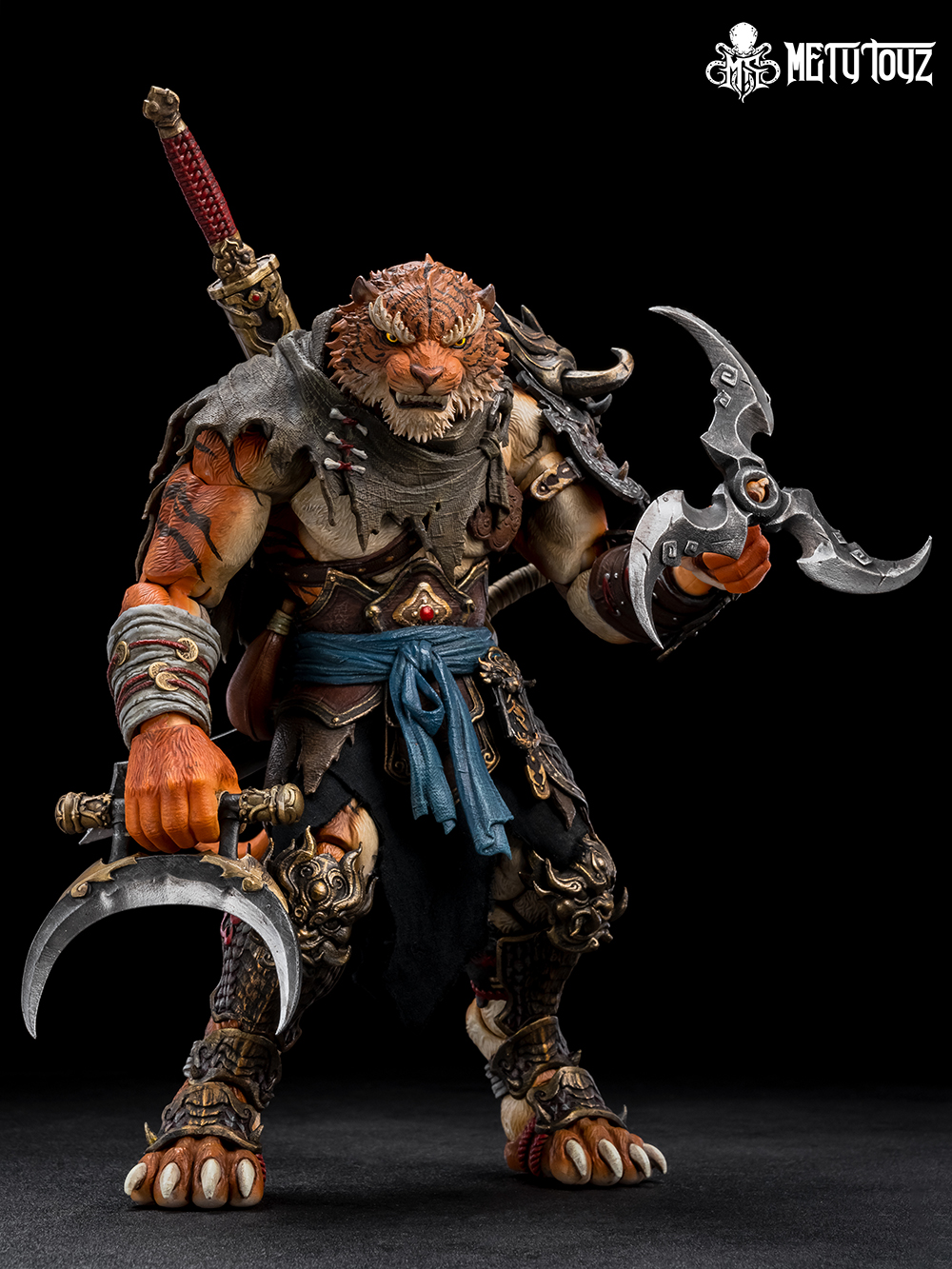 METY TOYZ ADVENTURER'S WORLD SERIES TIGER VANGUARD JINSHAN JUN 1/10 SCALE ACTION FIGURE