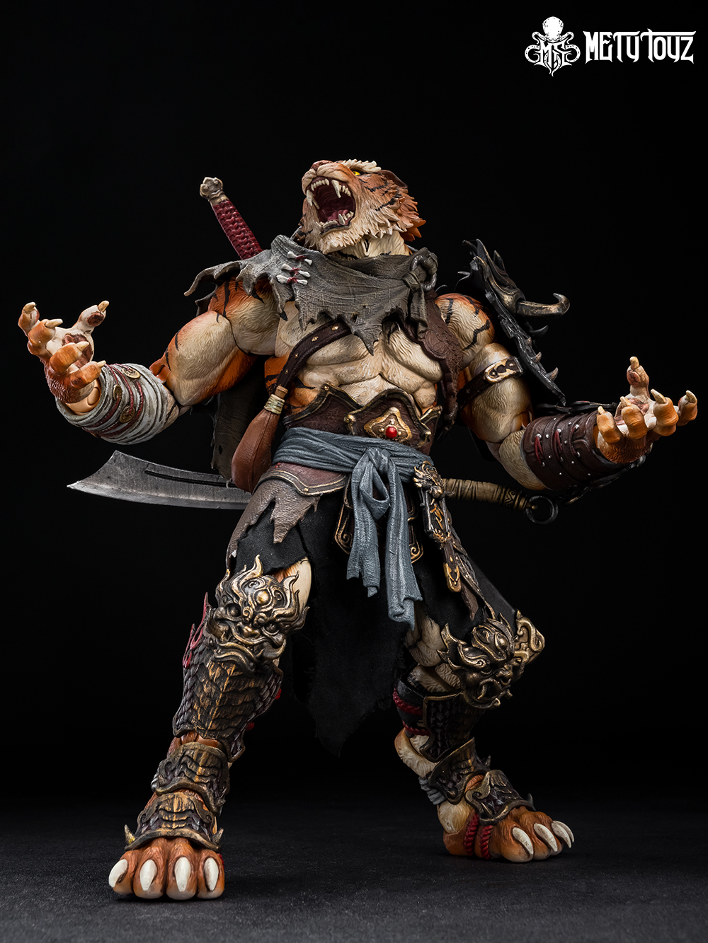 METY TOYZ ADVENTURER'S WORLD SERIES TIGER VANGUARD JINSHAN JUN 1/10 SCALE ACTION FIGURE