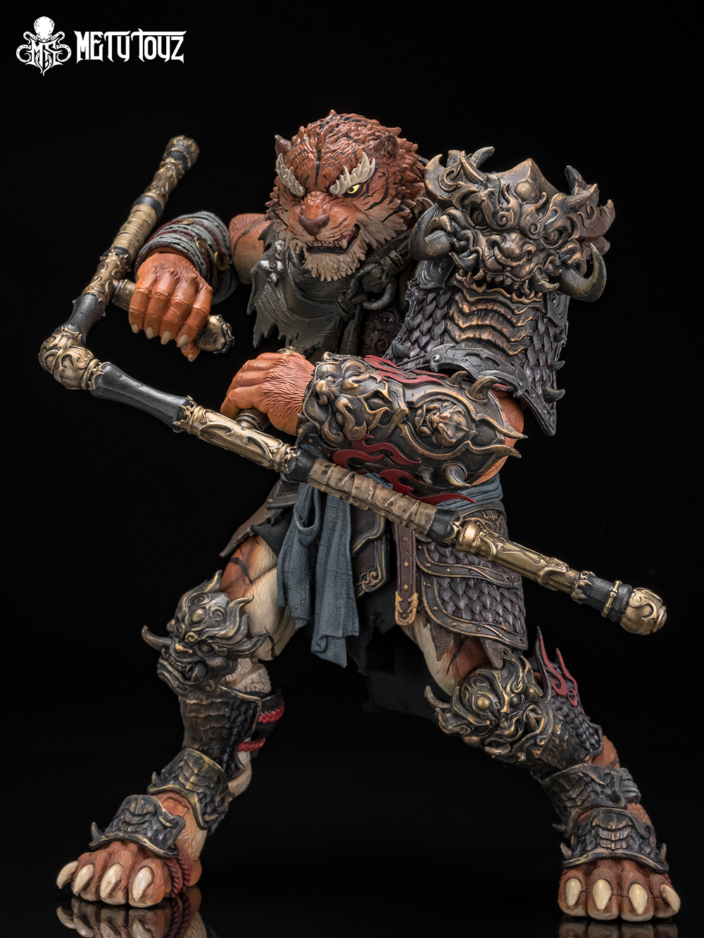 METY TOYZ ADVENTURER'S WORLD SERIES TIGER VANGUARD JINSHAN JUN 1/10 SCALE ACTION FIGURE