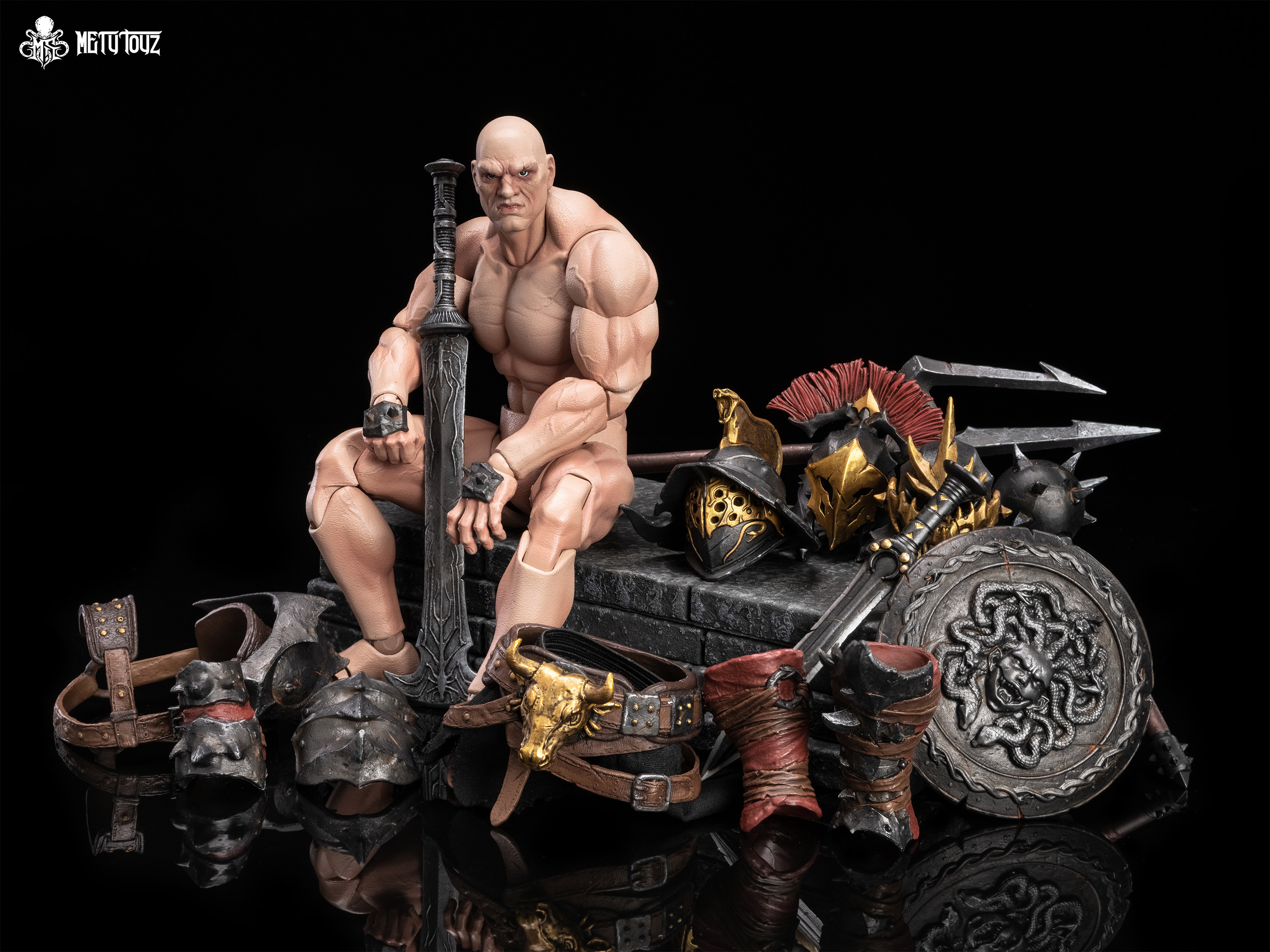 METY TOYZ GLADIATOR SERIES SPARTAN SLAYER BERSERKER 1/10 SCALE ACTION FIGURE