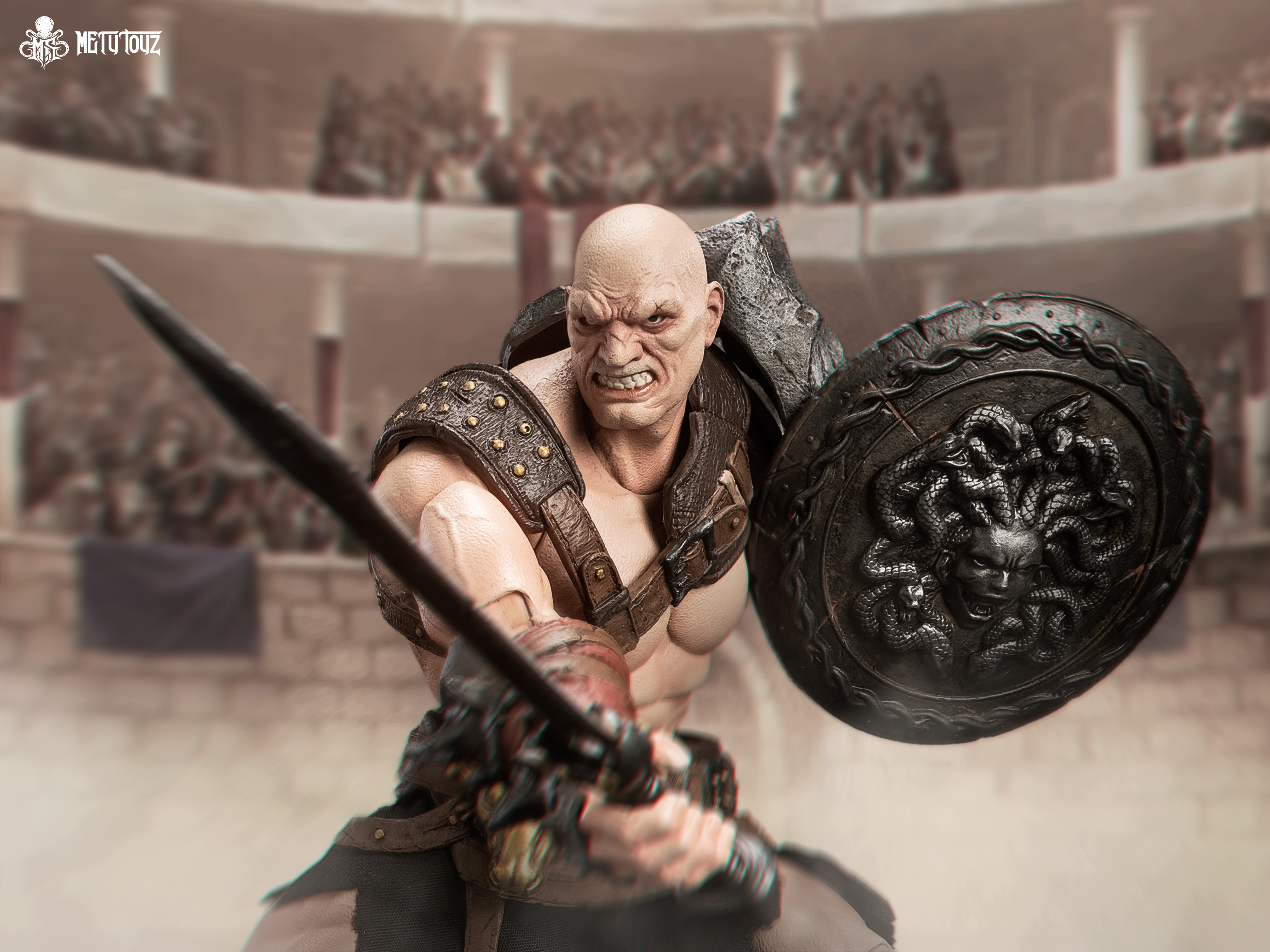 METY TOYZ GLADIATOR SERIES SPARTAN SLAYER BERSERKER 1/10 SCALE ACTION FIGURE