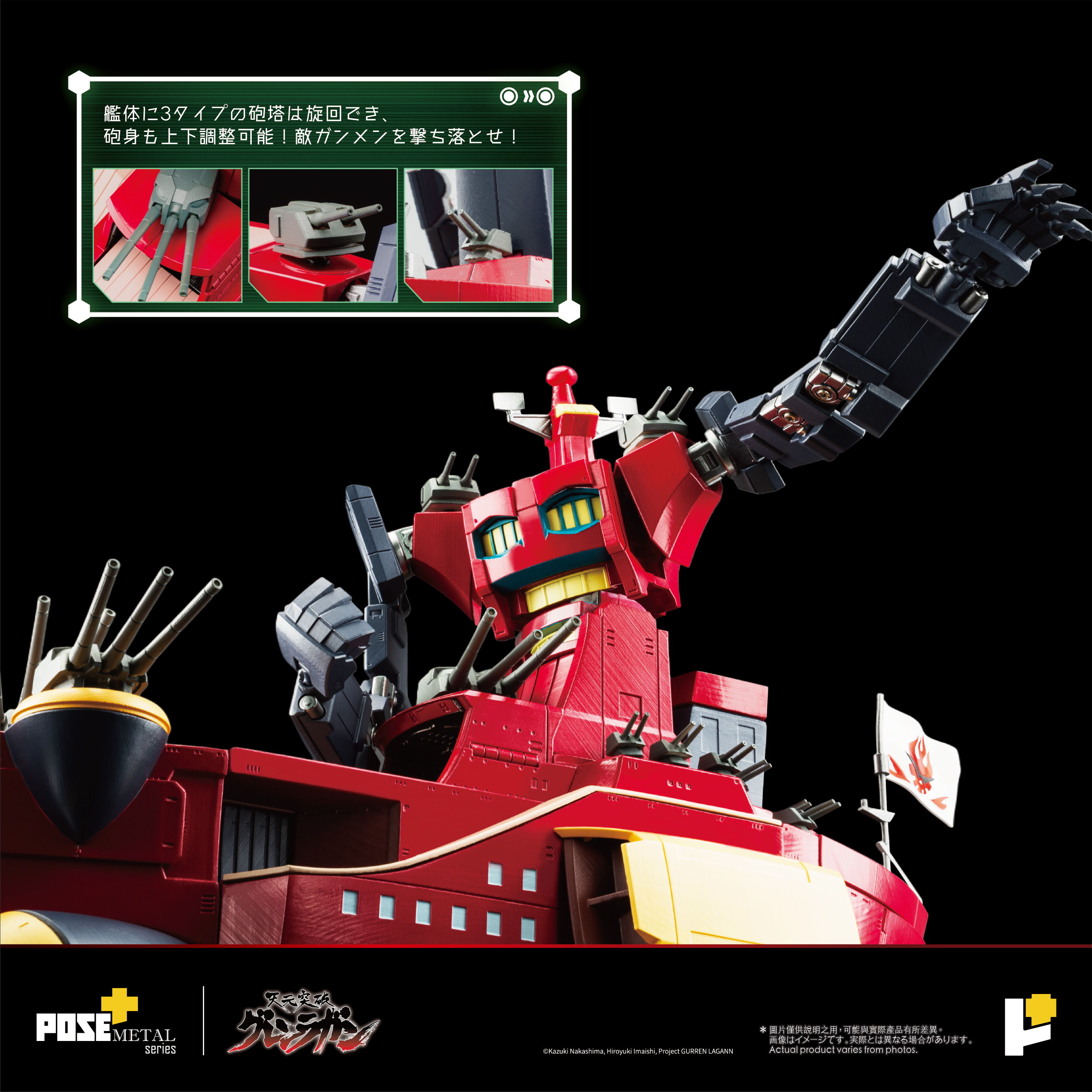 POSE+ Metal Series "Tengen Toppa Gurren Lagann" Dai-Gurren