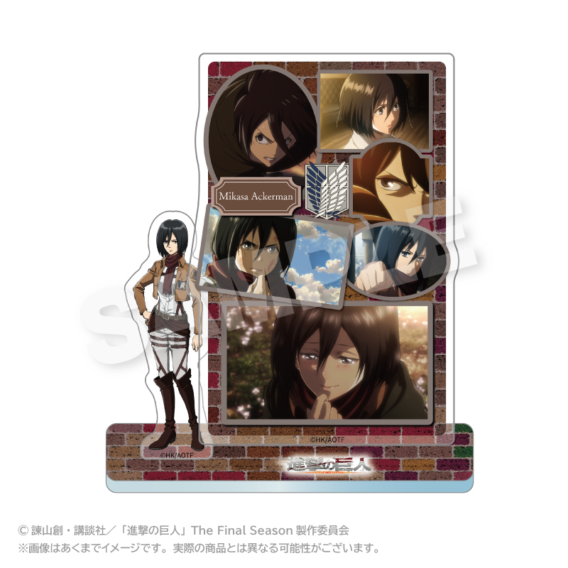 "Attack on Titan" Memories Acrylic Mascot Mikasa Ackerman