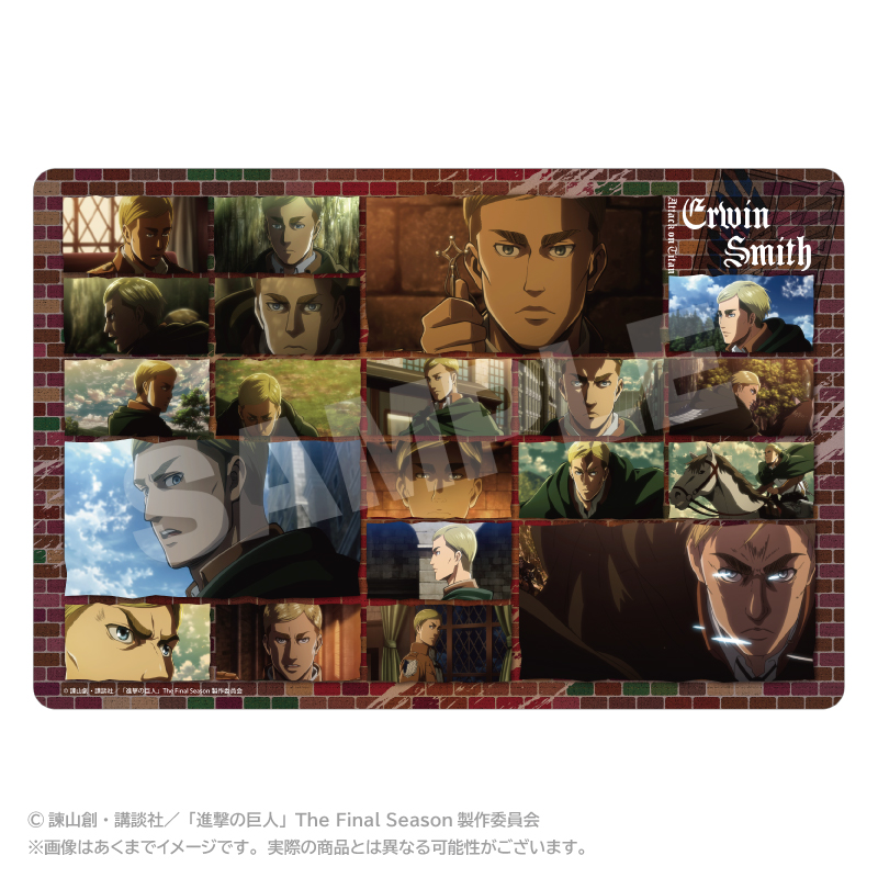 "Attack on Titan" Memories Desk Mat Erwin Smith
