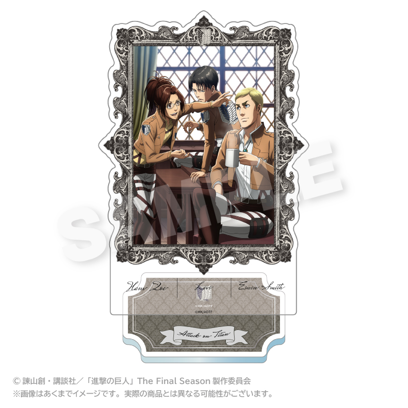 "Attack on Titan" Frame Acrylic Stand Levi & Erwin & Hans