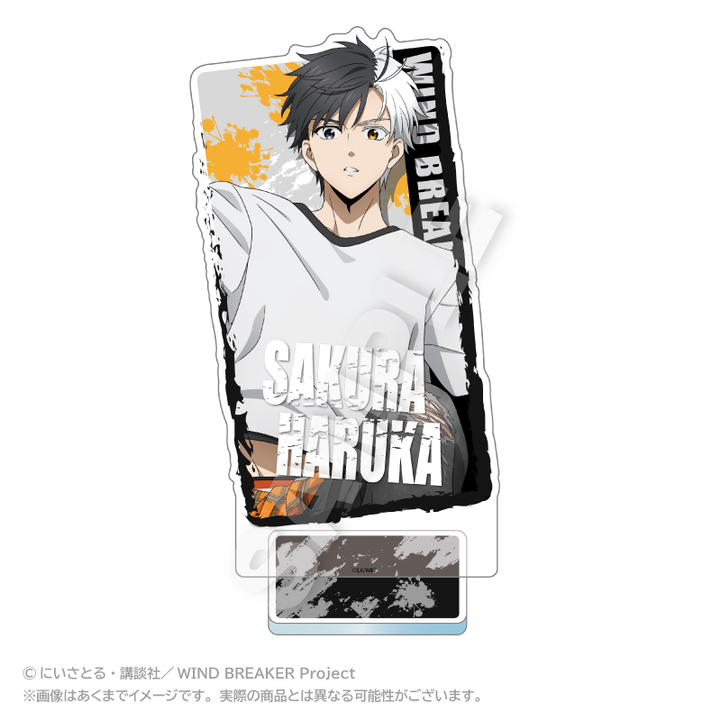 "Wind Breaker" Acrylic Stand with Background Acrobat Ver. Sakura Haruka