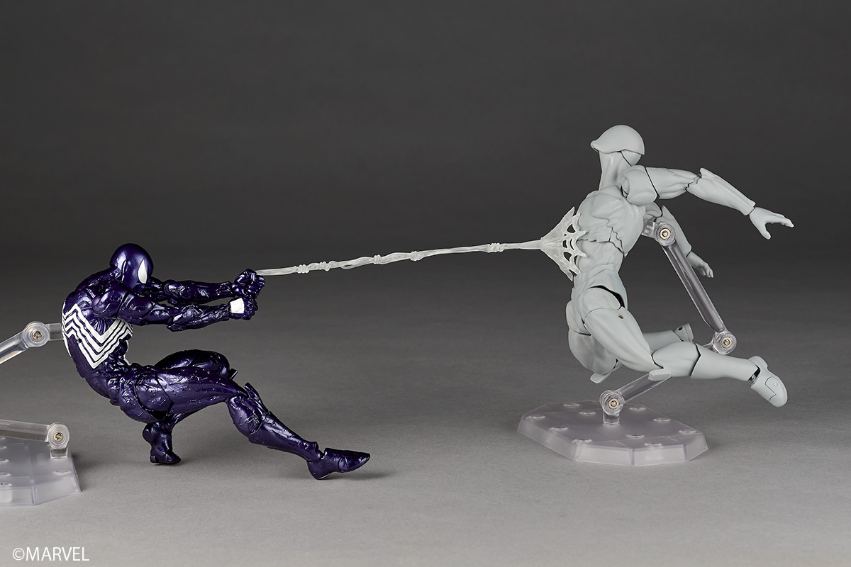 Revoltech Amazing Yamaguchi Symbiote Spider-Man (Purple Ver.)