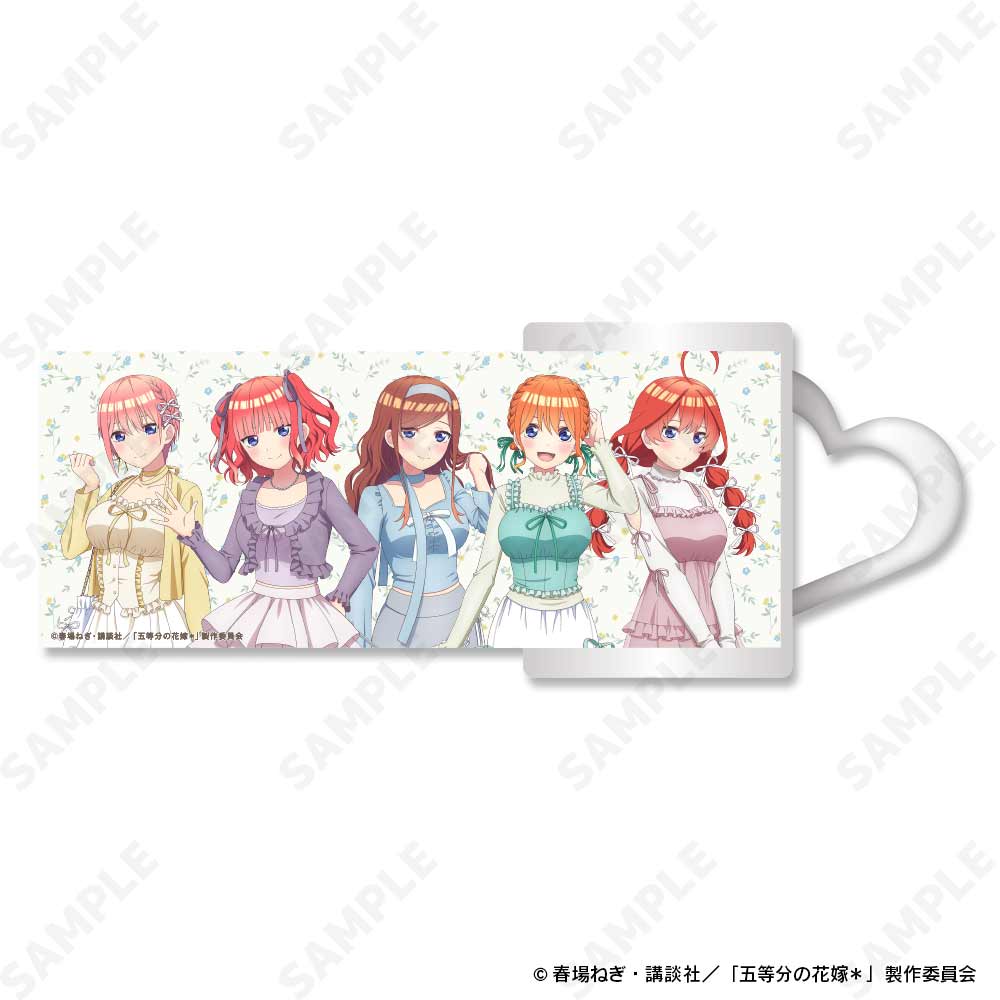 "The Quintessential Quintuplets Specials 2" Heart Handle Mug (Balletcore)
