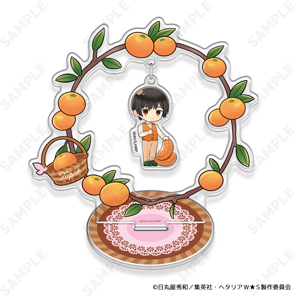 "Hetalia World Stars" -Fruit Party- Yurakko Acrylic Stand 3 Japan