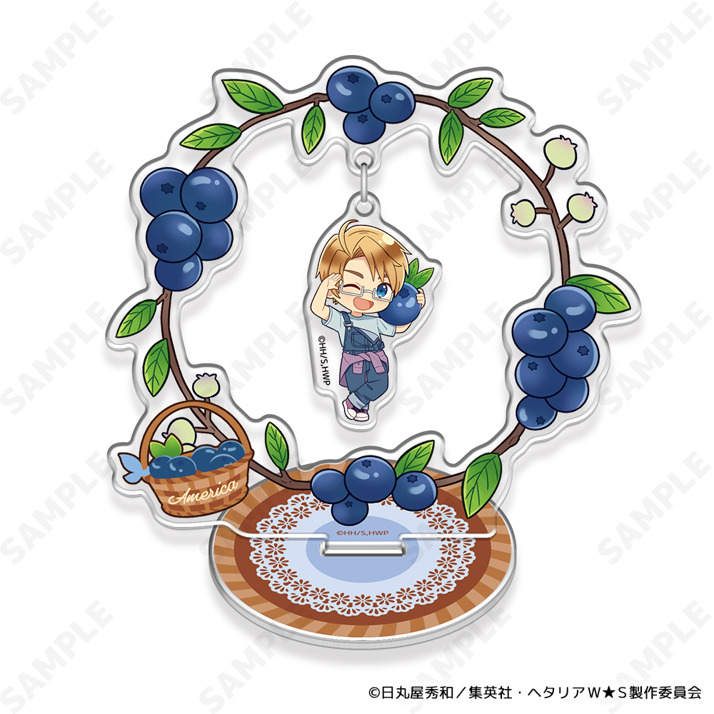 "Hetalia World Stars" -Fruit Party- Yurakko Acrylic Stand 4 USA