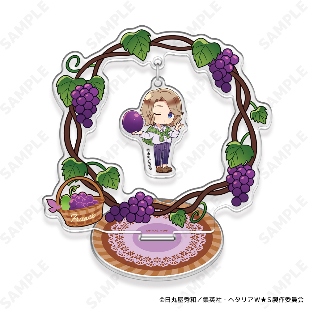 "Hetalia World Stars" -Fruit Party- Yurakko Acrylic Stand 6 France