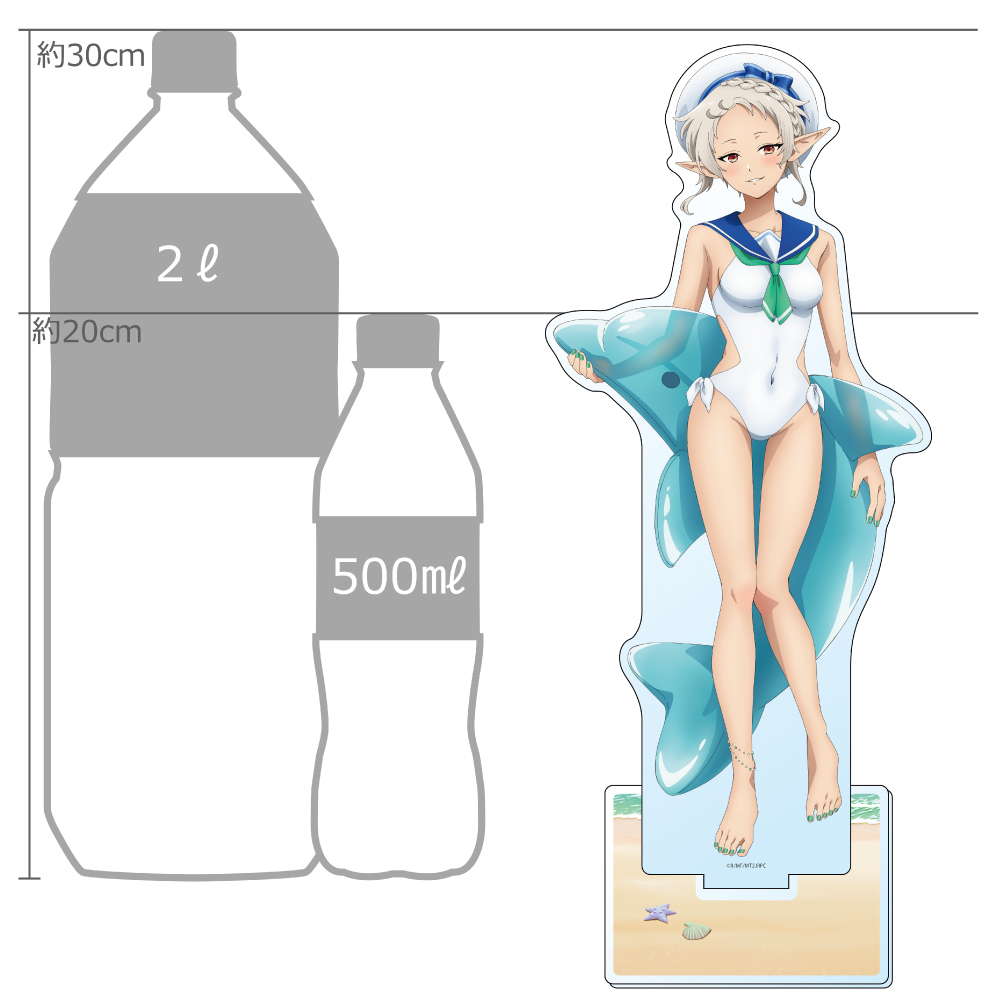 "Mushoku Tensei: Jobless Reincarnation Season 2" Original Illustration Extra Large Acrylic Stand Sylphiette / Marine Sailor Swimwear