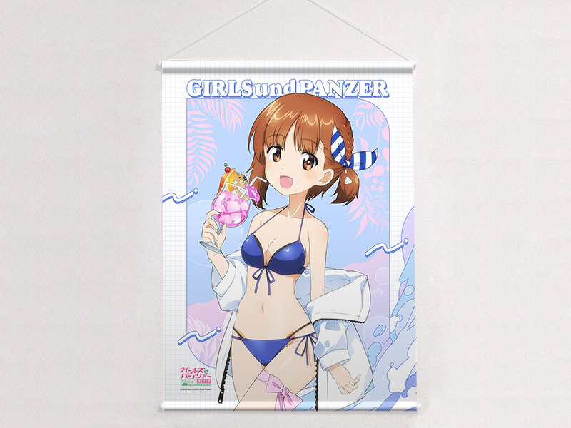 "GIRLS und PANZER das Finale" Original Illustration B2 Tapestry Nishizumi Miho / Resort Swimwear