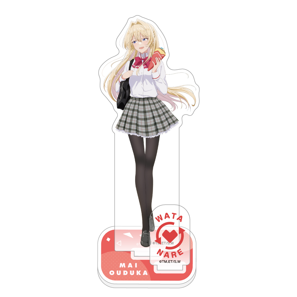 "There's No Freaking Way I'll be Your Lover! Unless..." Original Illustration Acrylic Stand Ouduka Mai / School Uniform