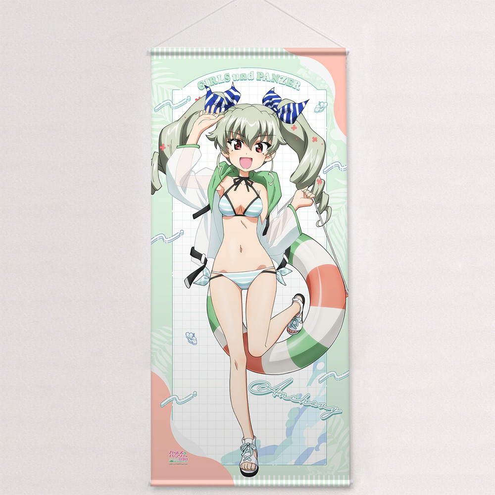 "GIRLS und PANZER das Finale" Original Illustration Extra Large Tapestry Anchovy / Resort Swimwear