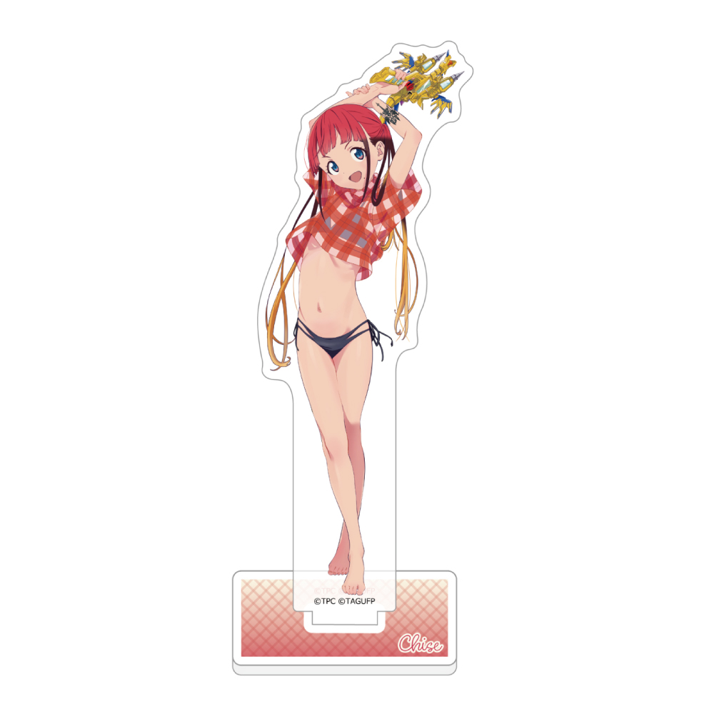 "GRIDMAN UNIVERSE" Original Illustration Acrylic Stand Asukagawa Chise / Swimwear
