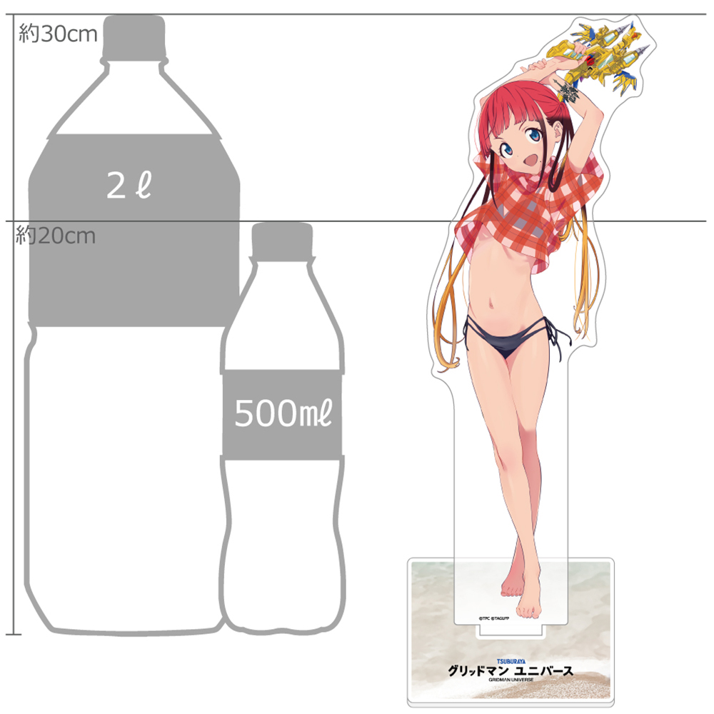 "GRIDMAN UNIVERSE" Original Illustration Extra Large Acrylic Stand Asukagawa Chise / Swimwear