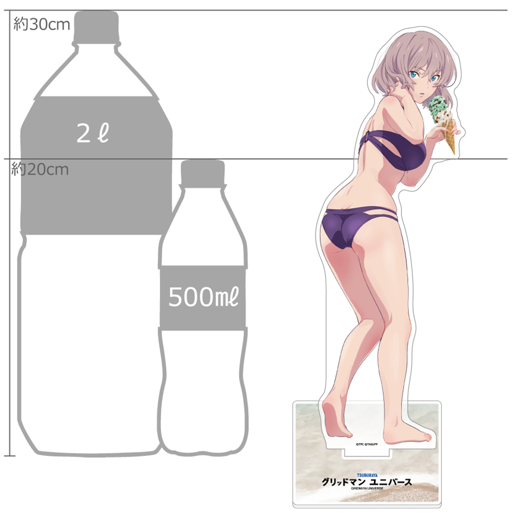 "GRIDMAN UNIVERSE" Original Illustration Extra Large Acrylic Stand Mujina / Swimwear