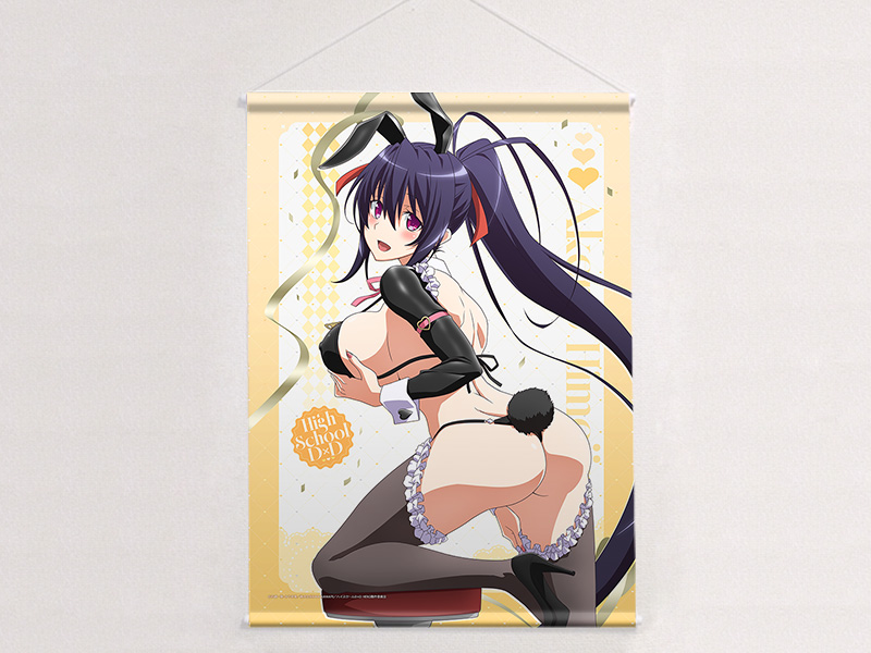 "High School DxD Hero" Original Illustration B2 Tapestry Himejima Akeno / Reverse Bunny (Black) W Suede