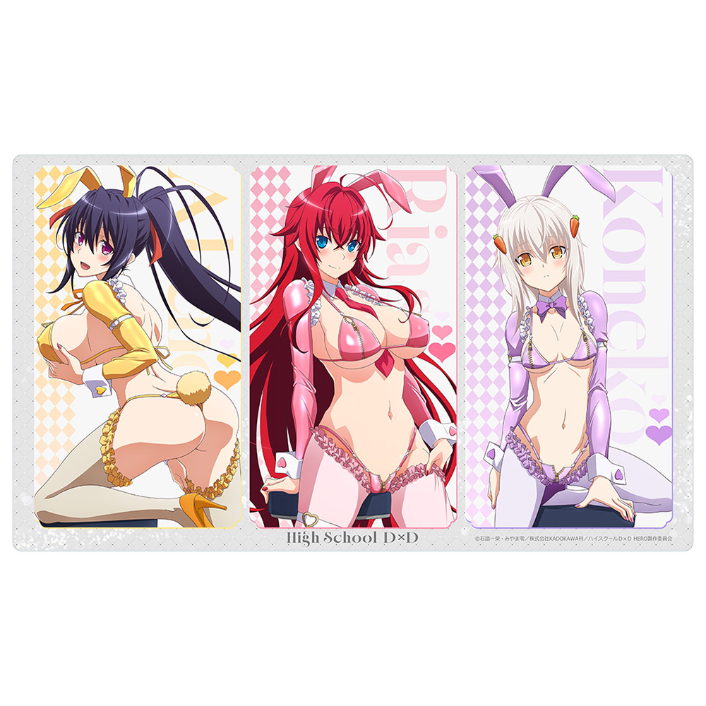 "High School DxD Hero" Original Illustration Rubber Mat Reverse Bunny (Color)
