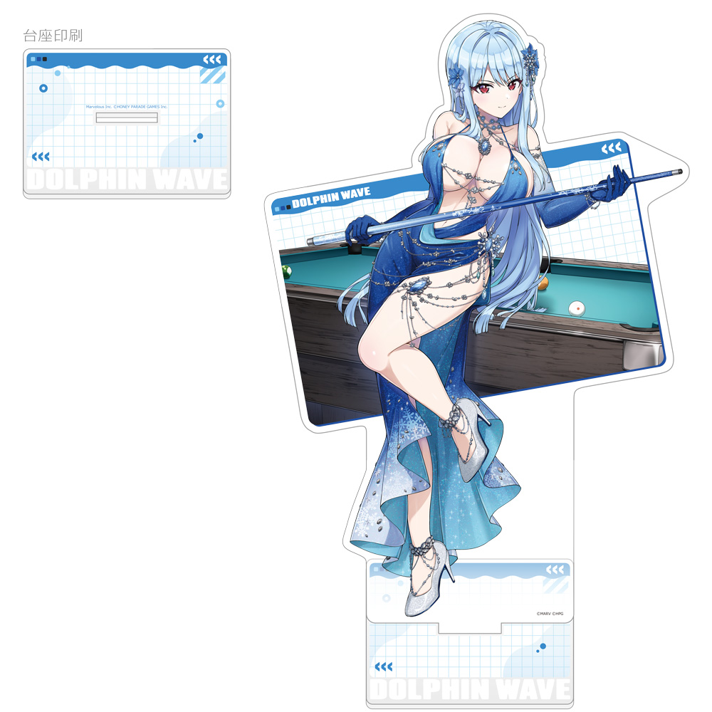 "Dolphin Wave" Extra Large Acrylic Stand Nayuki Hiori (Old Clock)