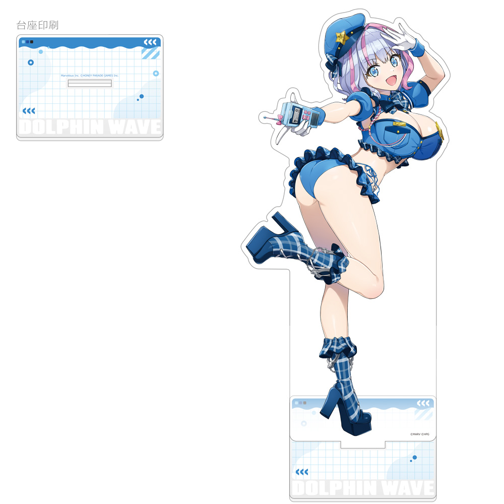 "Dolphin Wave" Extra Large Acrylic Stand Kukuri Tomo (Idol Police)