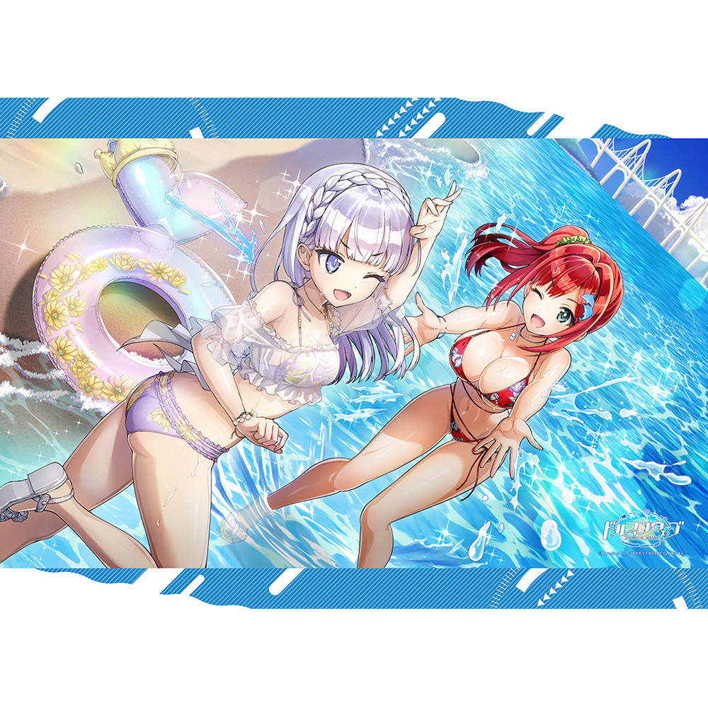 "Dolphin Wave" B2 Tapestry Mizushibuki ga Kirameite