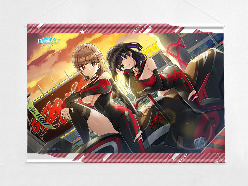 "Dolphin Wave" B2 Tapestry Kachiagaru Kachi ga Aru