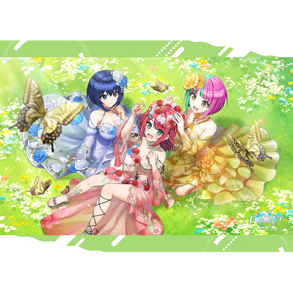 "Dolphin Wave" B2 Tapestry Akogare no Hanakanmuri