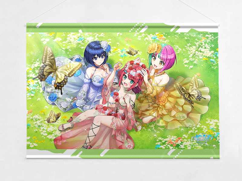 "Dolphin Wave" B2 Tapestry Akogare no Hanakanmuri