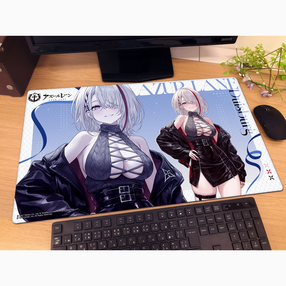 "Azur Lane" Original Illustration Rubber Mat Duisburg / Winter Date