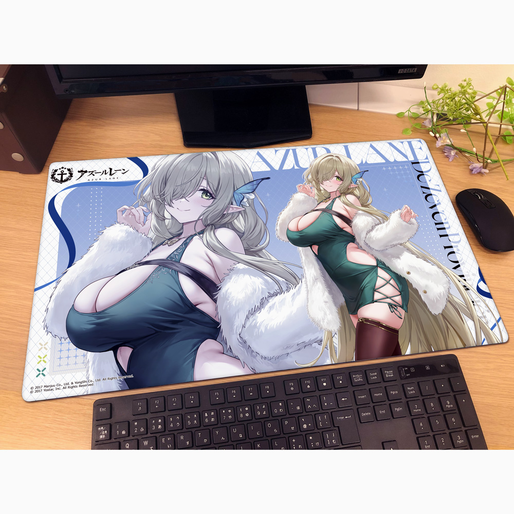 "Azur Lane" Original Illustration Rubber Mat De Zeven Provincien / Winter Date