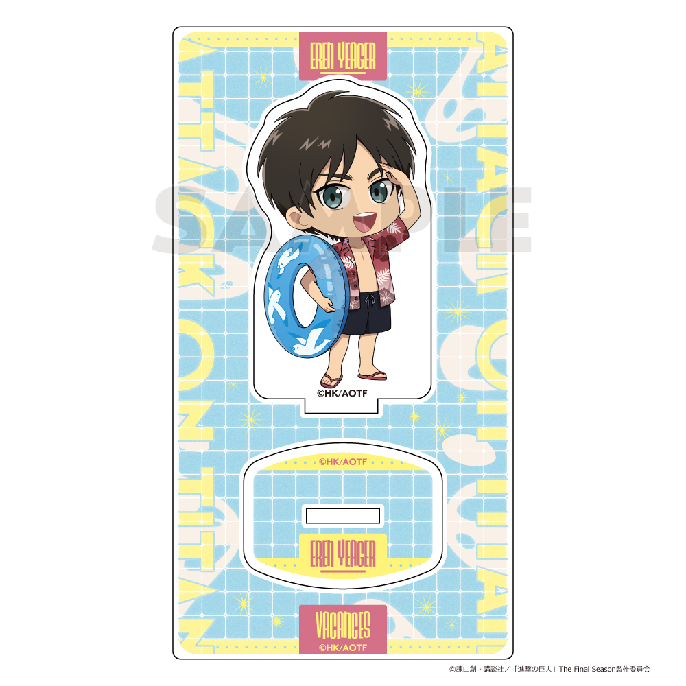 "Attack on Titan" Acrylic Stand Eren / Vacation
