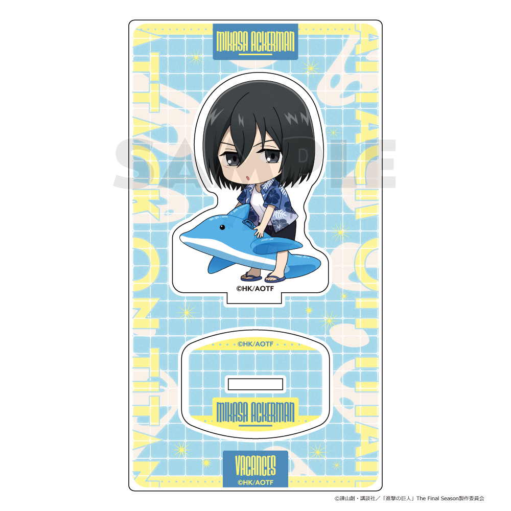 "Attack on Titan" Acrylic Stand Mikasa / Vacation