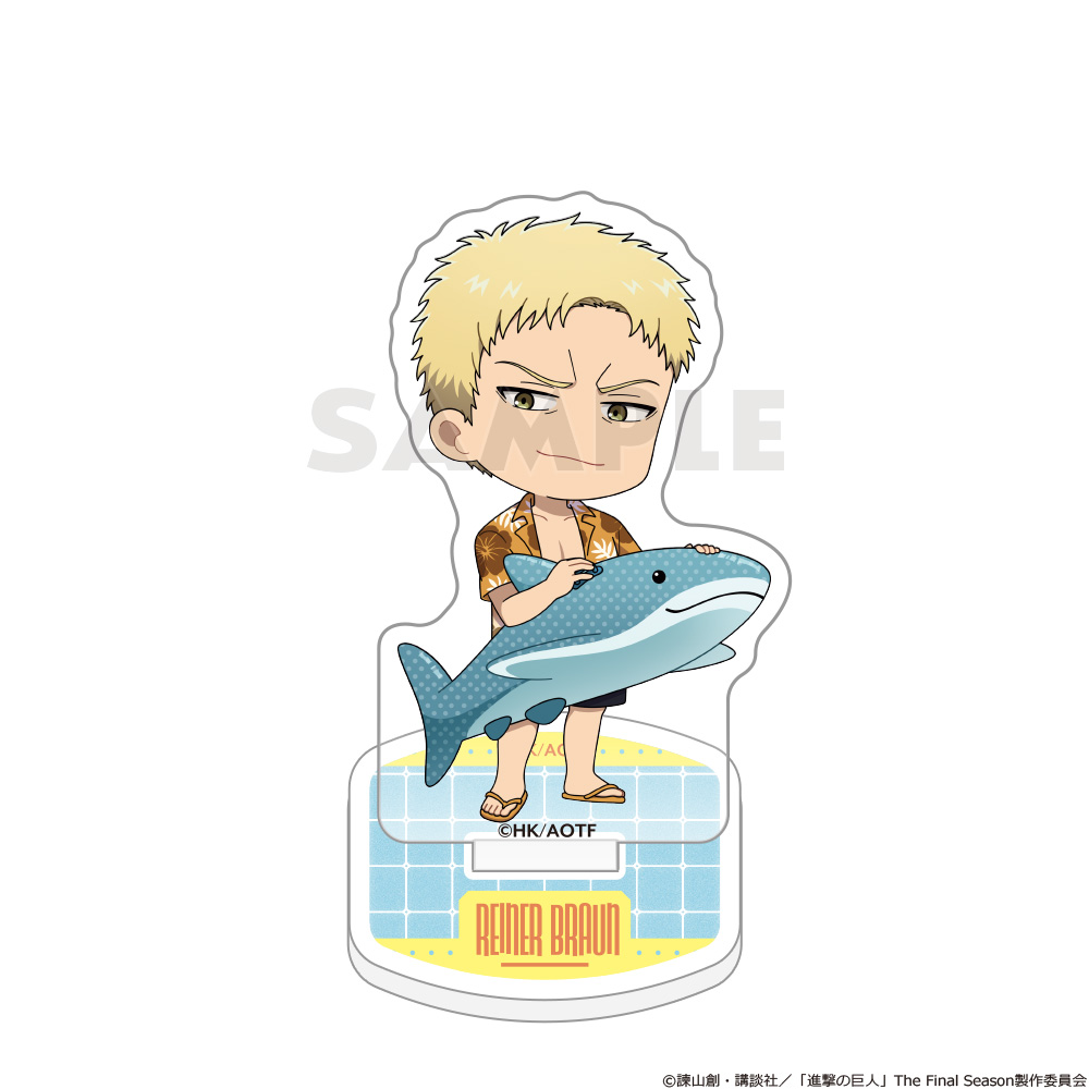 "Attack on Titan" Acrylic Stand Reiner / Vacation