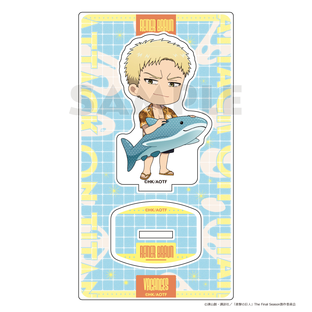 "Attack on Titan" Acrylic Stand Reiner / Vacation