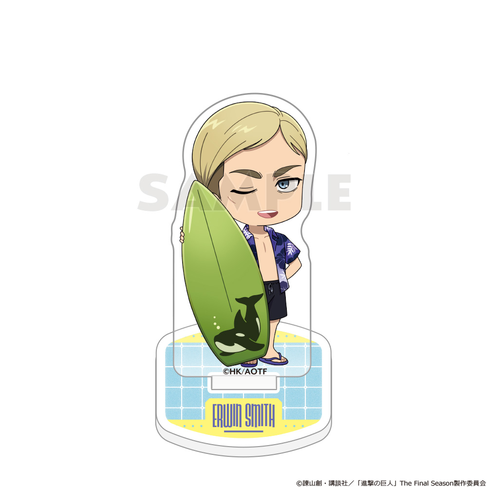 "Attack on Titan" Acrylic Stand Erwin / Vacation